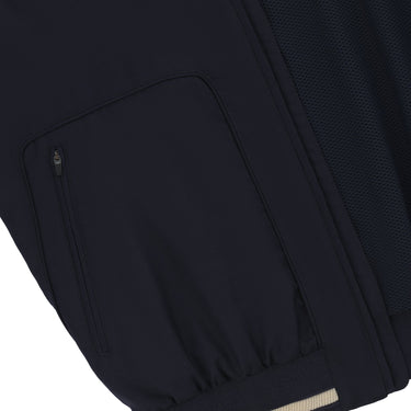 Kiton Virgin Wool-Blend Blouson in Dark Blue - SARTALE