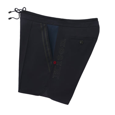 Kiton Drawstring Sport Shorts in Dark Blue - SARTALE
