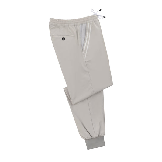 Kiton Drawstring Sport Trousers in Off White - SARTALE