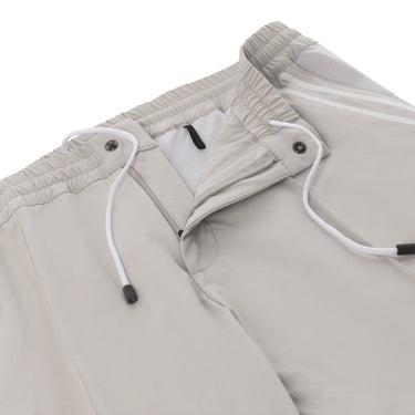 Kiton Drawstring Sport Trousers in Off White - SARTALE