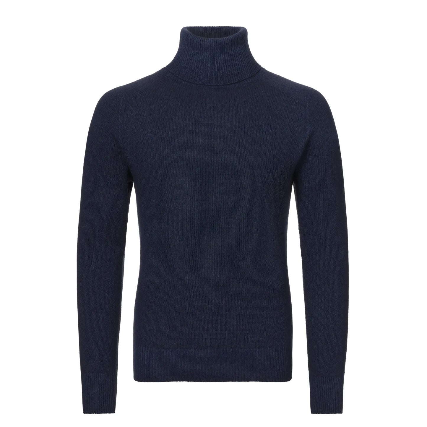 Turtleneck Cashmere Navy Blue Sweater