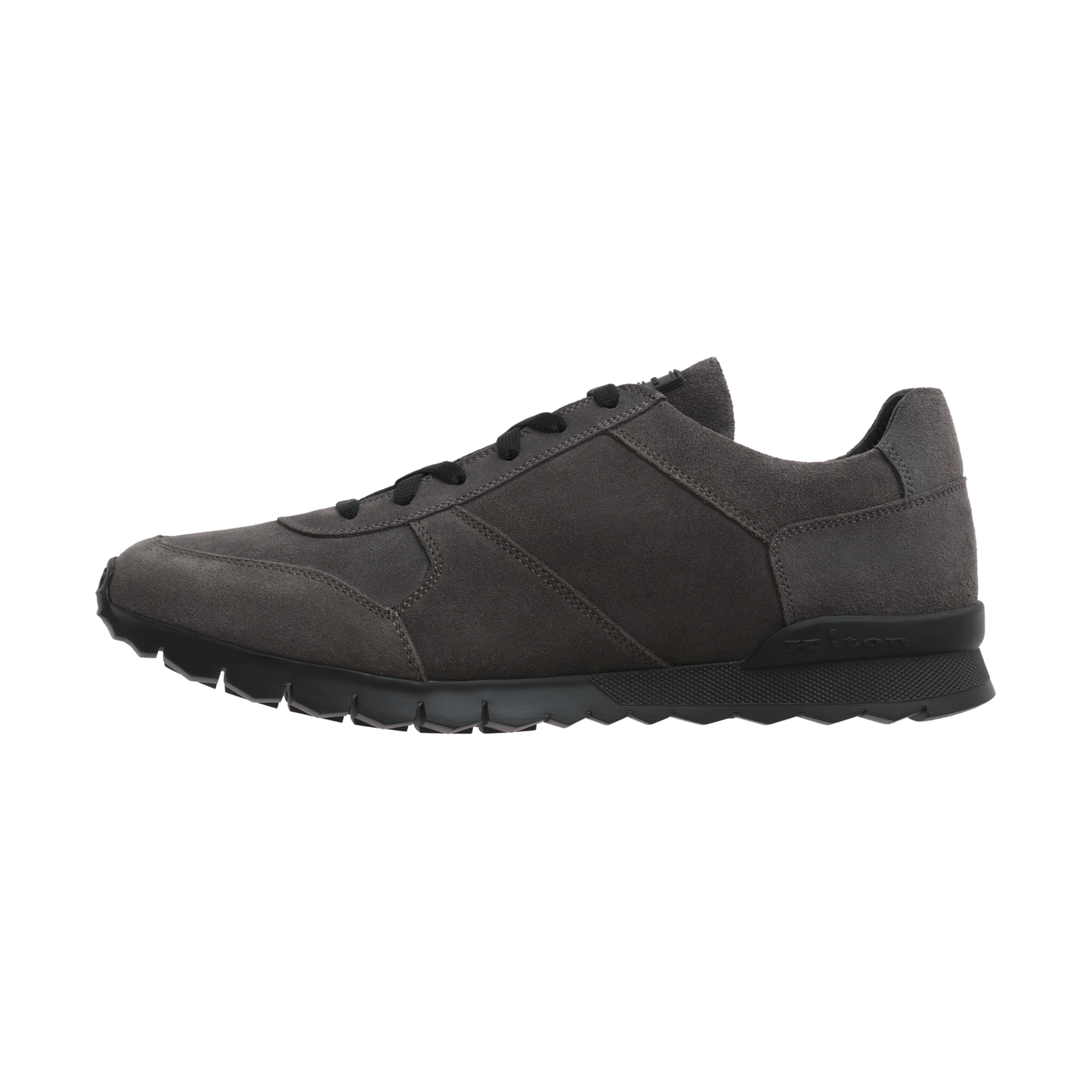 Kiton Leather Sneakers in Grey - SARTALE