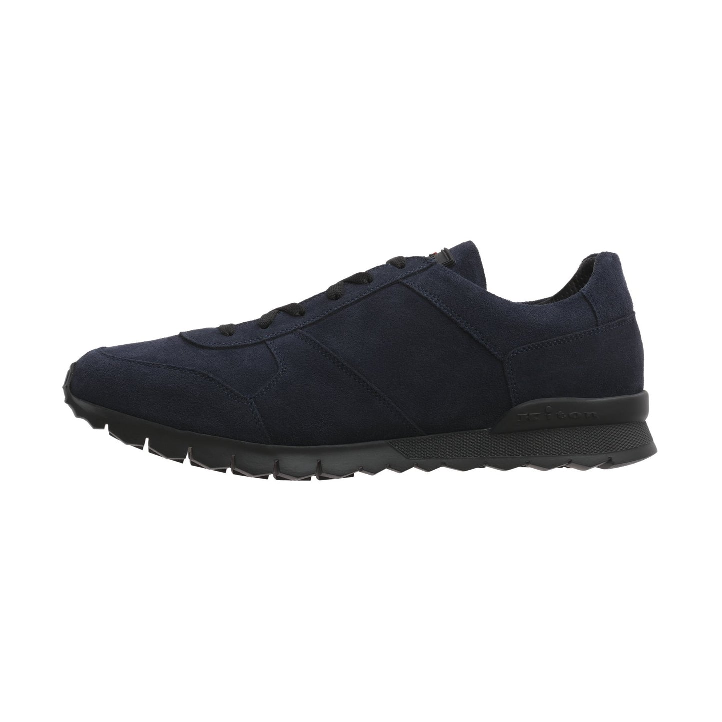 Kiton Leather Sneakers in Blue - SARTALE