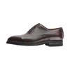 Bontoni «Vittorio» Five-Eyelet Oxford Shoes with Reverse Stitched Details and Perforated Medallion in Wine Red - SARTALE