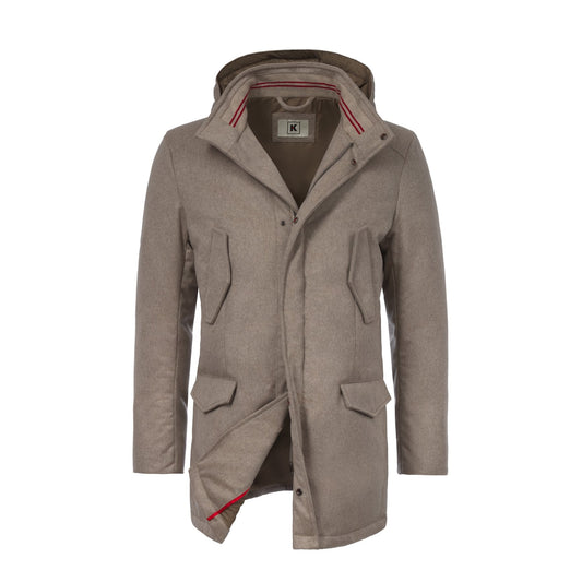 Kired Cashmere Hooded Down Parka - SARTALE
