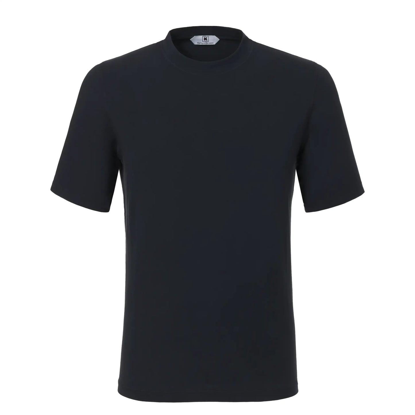 Stretch-Cotton T-Shirt in Dark Blue