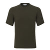 Stretch-Cotton T-Shirt in Marrone