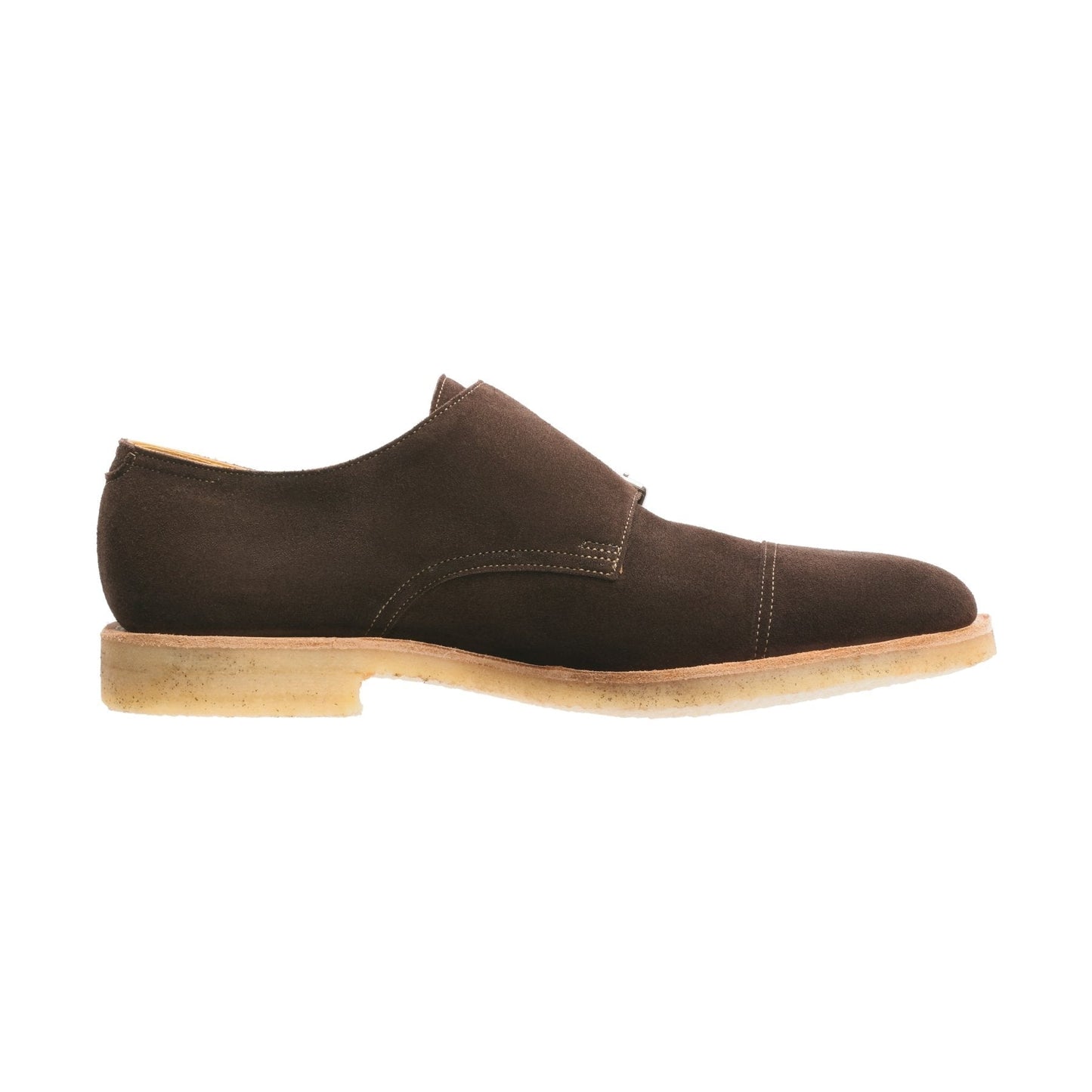 John Lobb "William" Double-Monk Suede Shoes in Brown - SARTALE