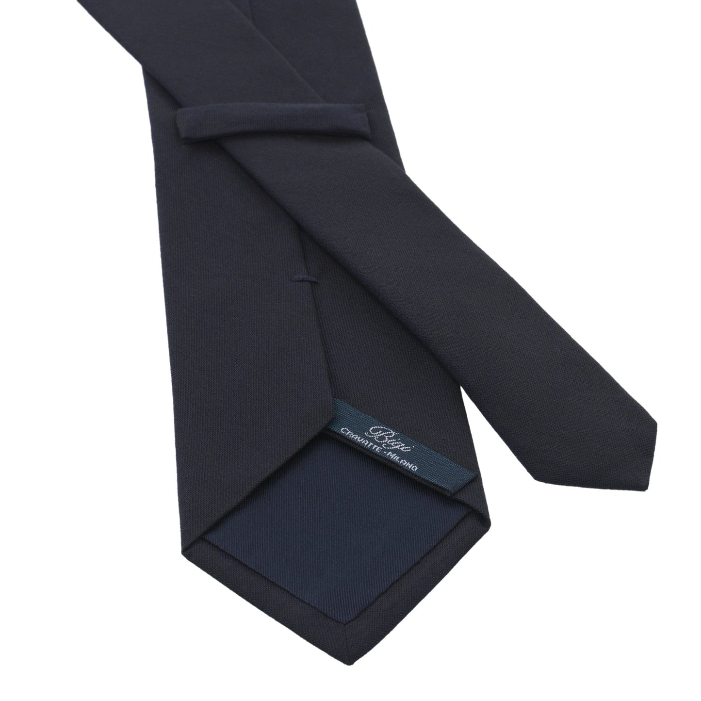 Bigi Plain Lined Cotton Tie in Solid Blue - SARTALE