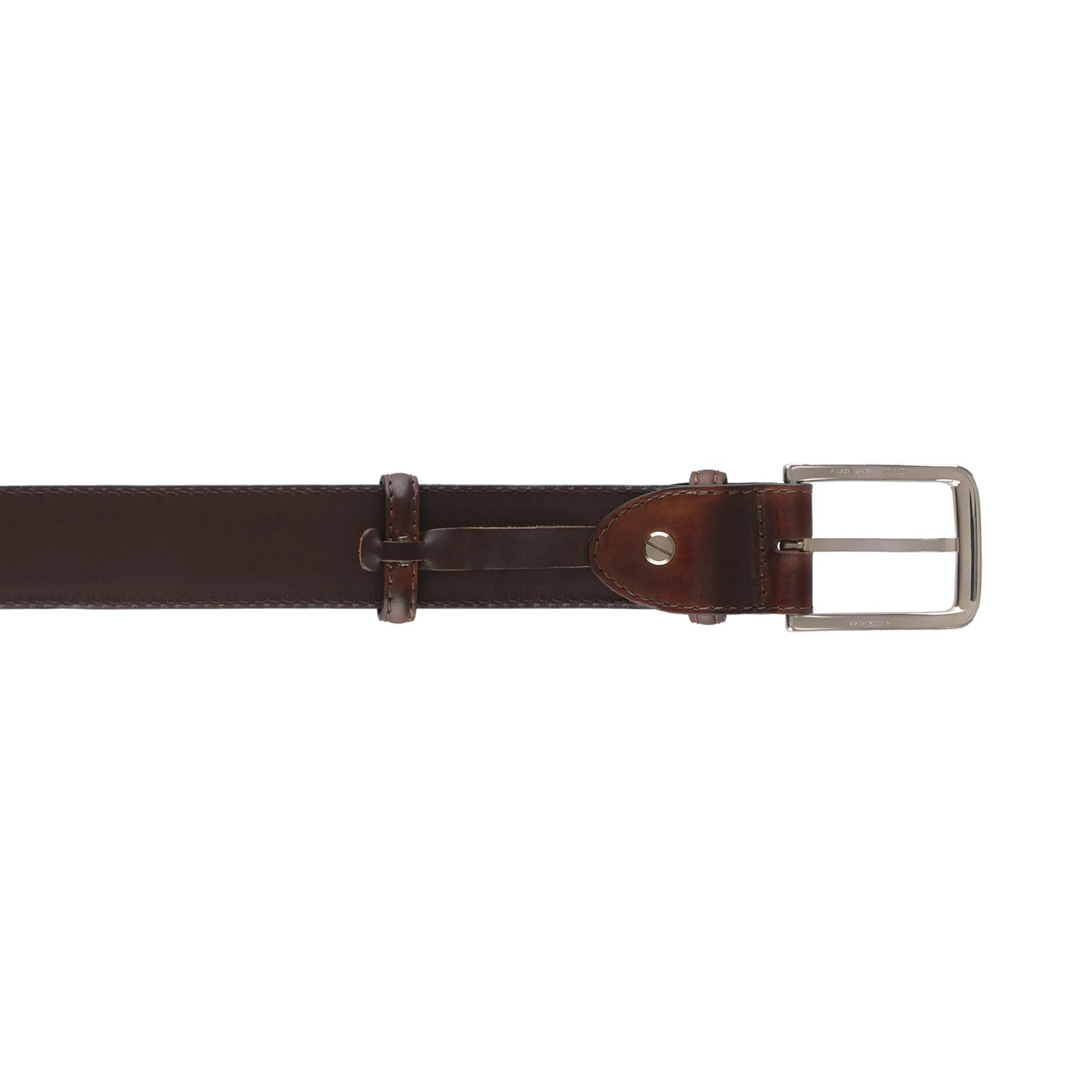 Bontoni Bontoni Leather Belt in Legno Scuro - SARTALE