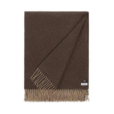 Bontoni Fringed Marroni Brown Cashmere Plaid - SARTALE