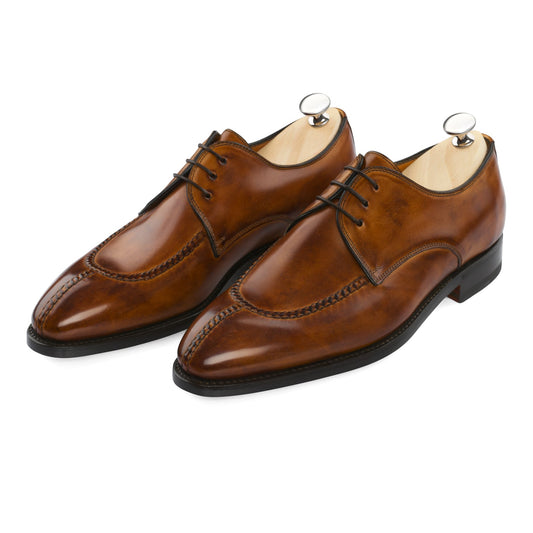 Bontoni "Magnifico New" Three-Eyelet Split Toe Derby with Hand-Stitched Details - SARTALE