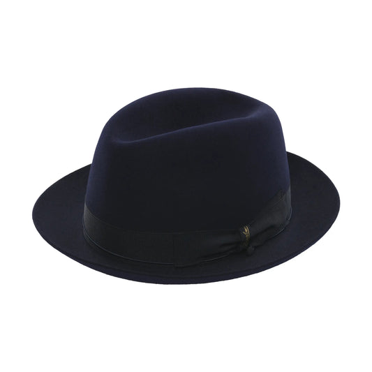 Borsalino Alessandria Felted Fur Hat in Dark Blue - SARTALE