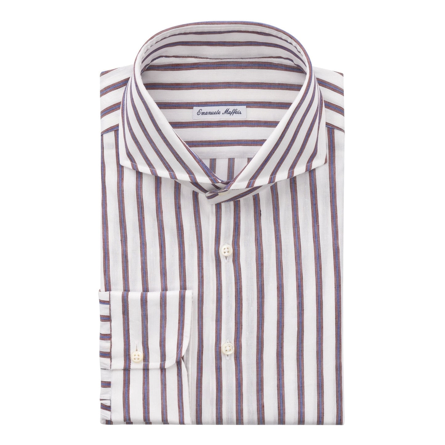 Emanuele Maffeis Multicolor Striped Linen Shirt - SARTALE