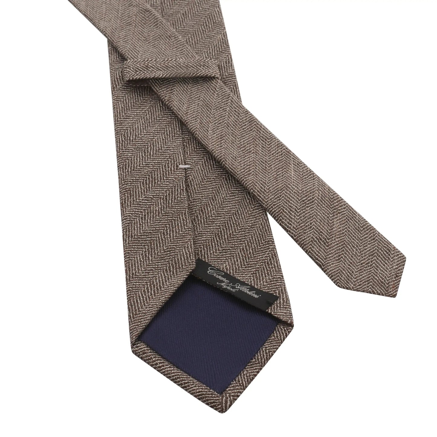 Cesare Attolini Herringbone Linen and Silk-Blend Tie - SARTALE