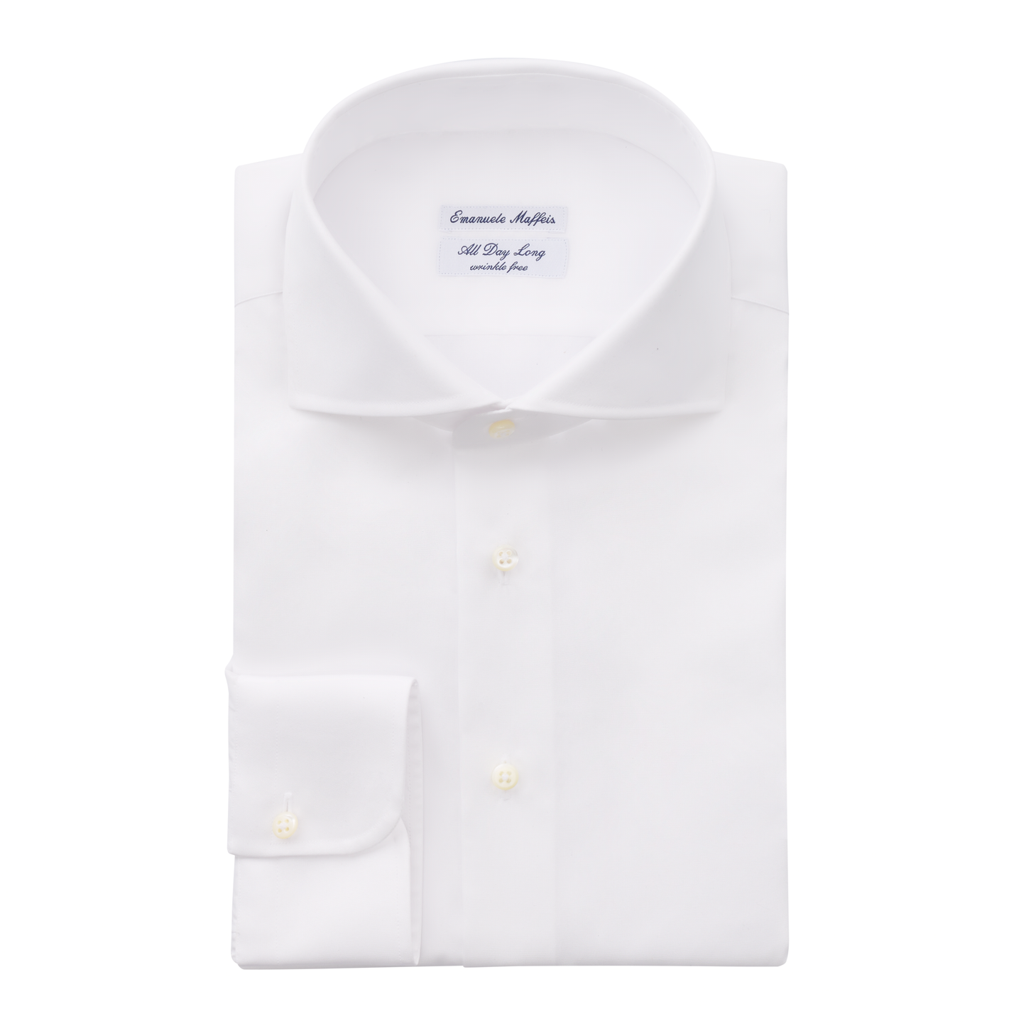 Emanuele Maffeis "All Day Long Collection" Classic Cotton White Shirt - SARTALE