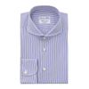 Emanuele Maffeis "All Day Long Collection" Striped Cotton Blue Shirt - SARTALE