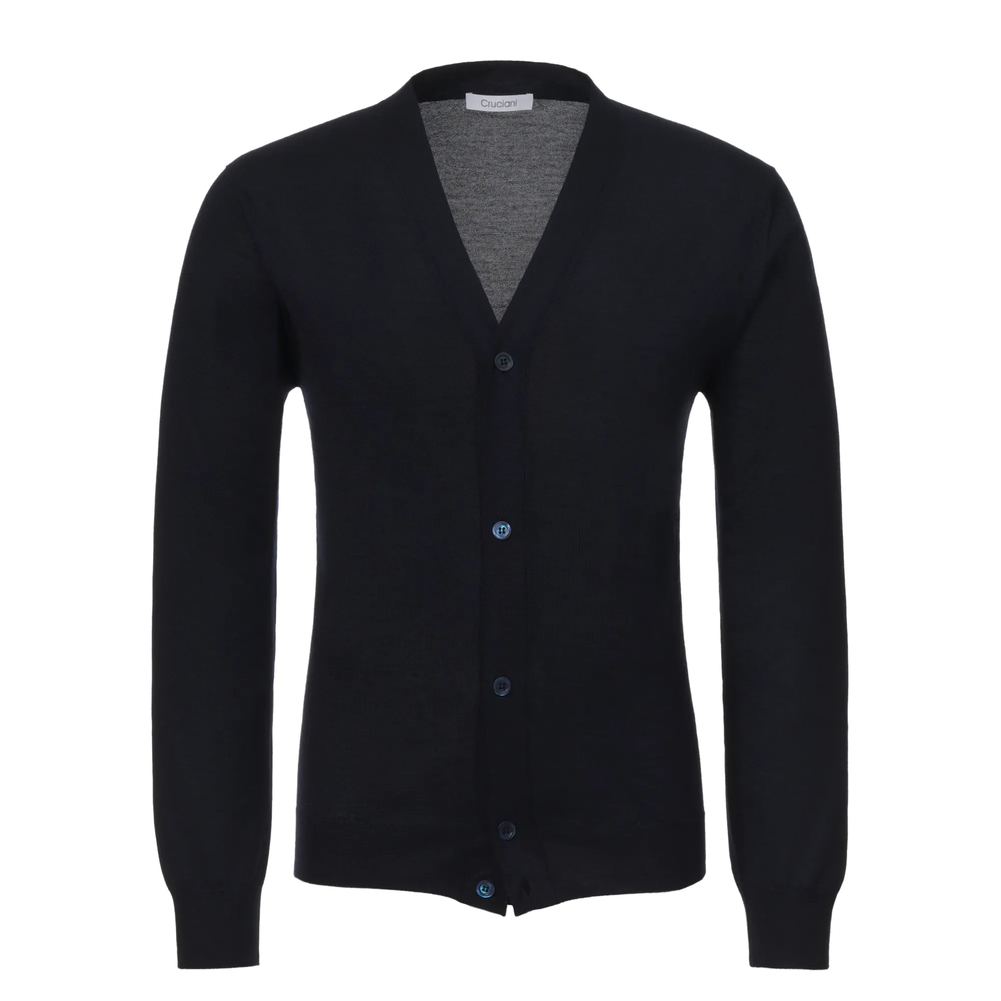 Cashmere Blend Cardigan in Dark Blue