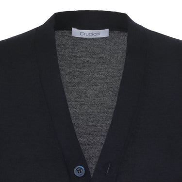 Cruciani Cashmere Blend Sleeveless Gilet in Dark Blue - SARTALE