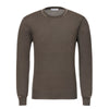 Cruciani Cashmere Blend Sweater in Earth Brown with White Details - SARTALE