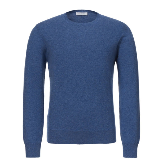 Cruciani Crewneck Cashmere Sweater in Sky Blue - SARTALE