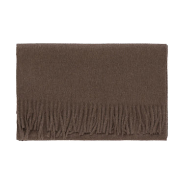 Emanuele Maffeis Fringed Wool Scarf in Brown - SARTALE