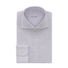 Emanuele Maffeis Graph-Check Cotton Blue Shirt with Cutaway Collar - SARTALE