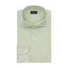 Finamore Classic Napoli Cotton Shirt with Striped Sticks in Green - SARTALE