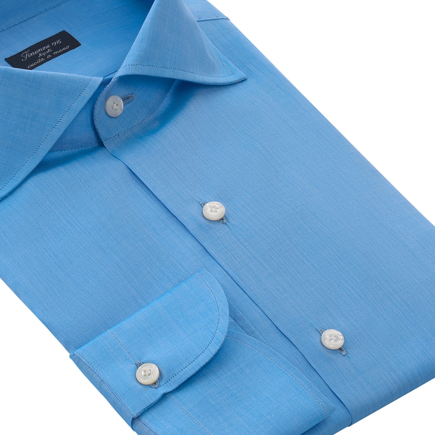 Finamore Classic Napoli Shirt in Light Blue - SARTALE