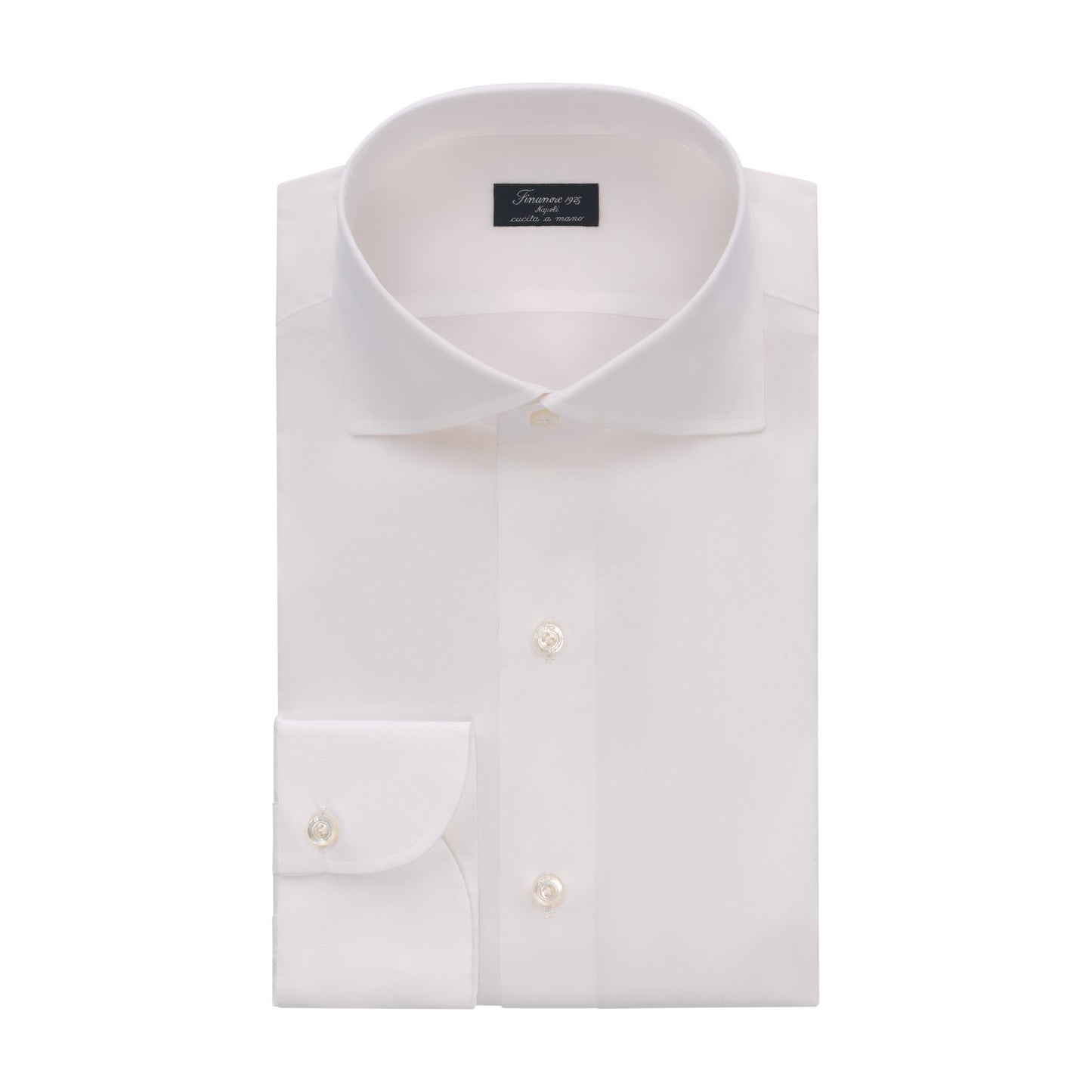 Finamore Classic Napoli Shirt in Light White - SARTALE