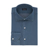 Finamore Cotton Blue Denim Shirt with Soft Collar - SARTALE