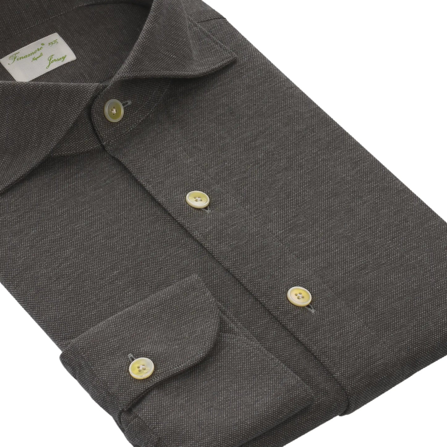 Finamore Cotton-Cashmere Blend Shirt in Grey - SARTALE