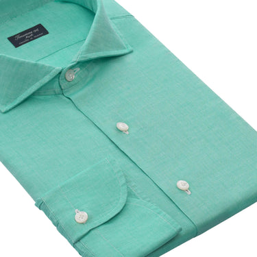 Finamore | Linen-Blend Shirt in Sea Blue | SARTALE Finamore | Linen-Blend Shirt in Sea Blue | SARTALE
