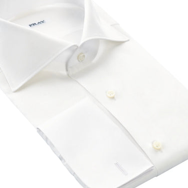 Fray Classic White Shirt with French Double Cuff - SARTALE