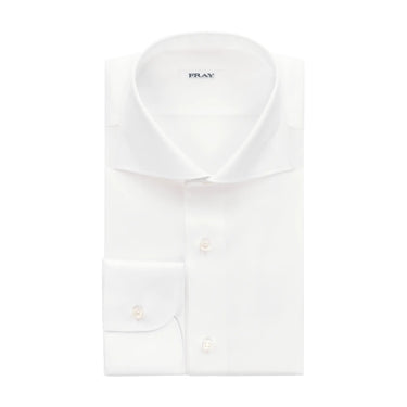 Fray Classic White Shirt with Round French Cuff - SARTALE