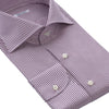 Fray Fine Striped Shirt in Violet and White - SARTALE