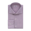 Fray Fine Striped Shirt in Violet and White - SARTALE