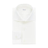 Fray Linen White Shirt with Spread Collar - SARTALE