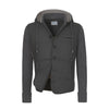 Gran Sasso Cashmere-Wool Hooded Jacket in Grey - SARTALE