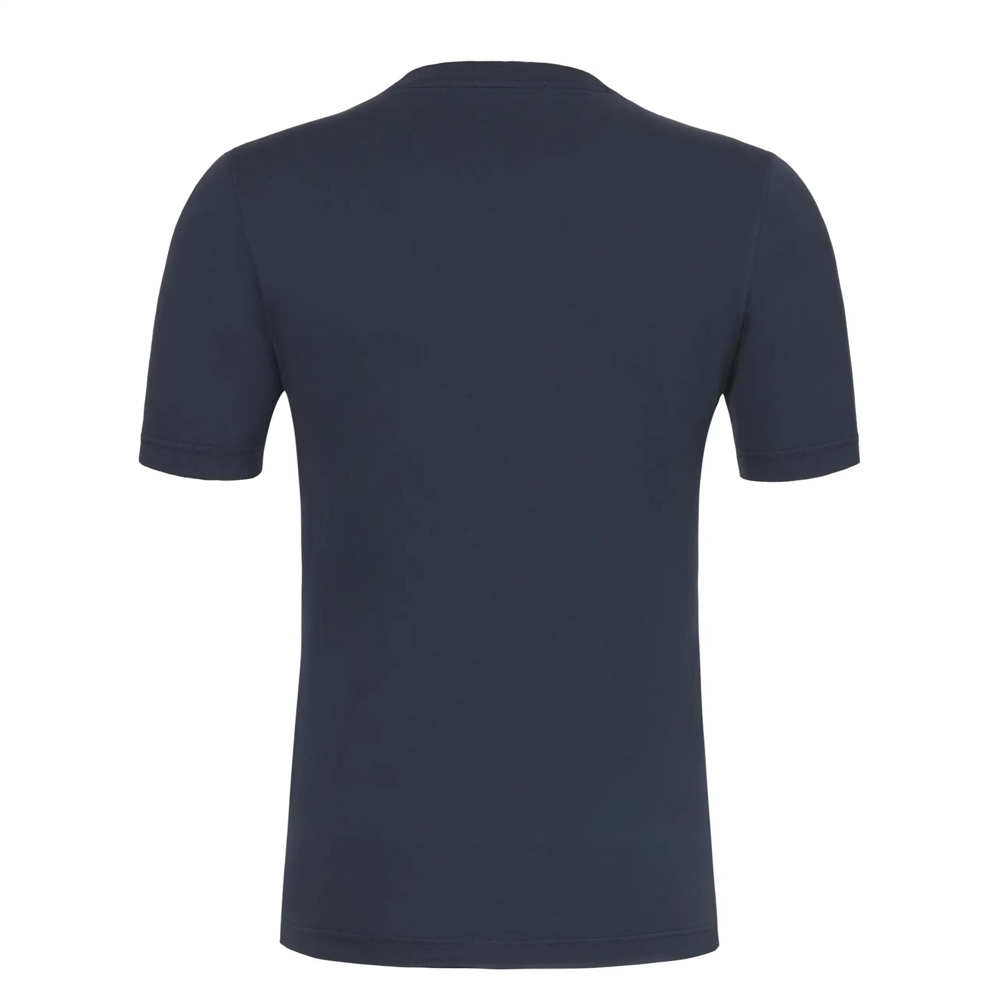 Gran Sasso Cotton Crew-Neck T-Shirt in Dark Blue - SARTALE