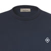 Gran Sasso Cotton Crew-Neck T-Shirt in Dark Blue - SARTALE