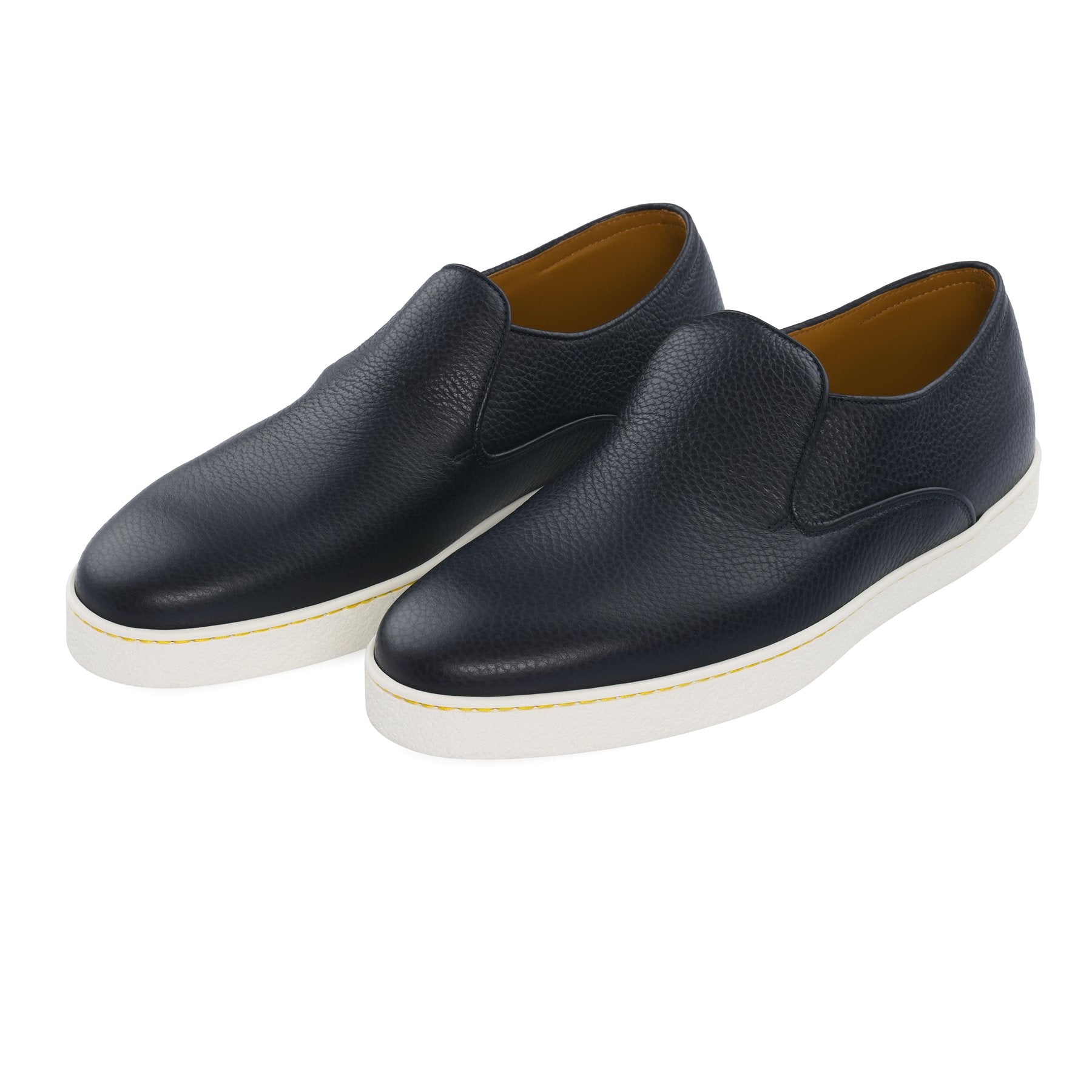 Brunello Cucinelli Full-Grain Leather Sneakers | REVERSIBLE