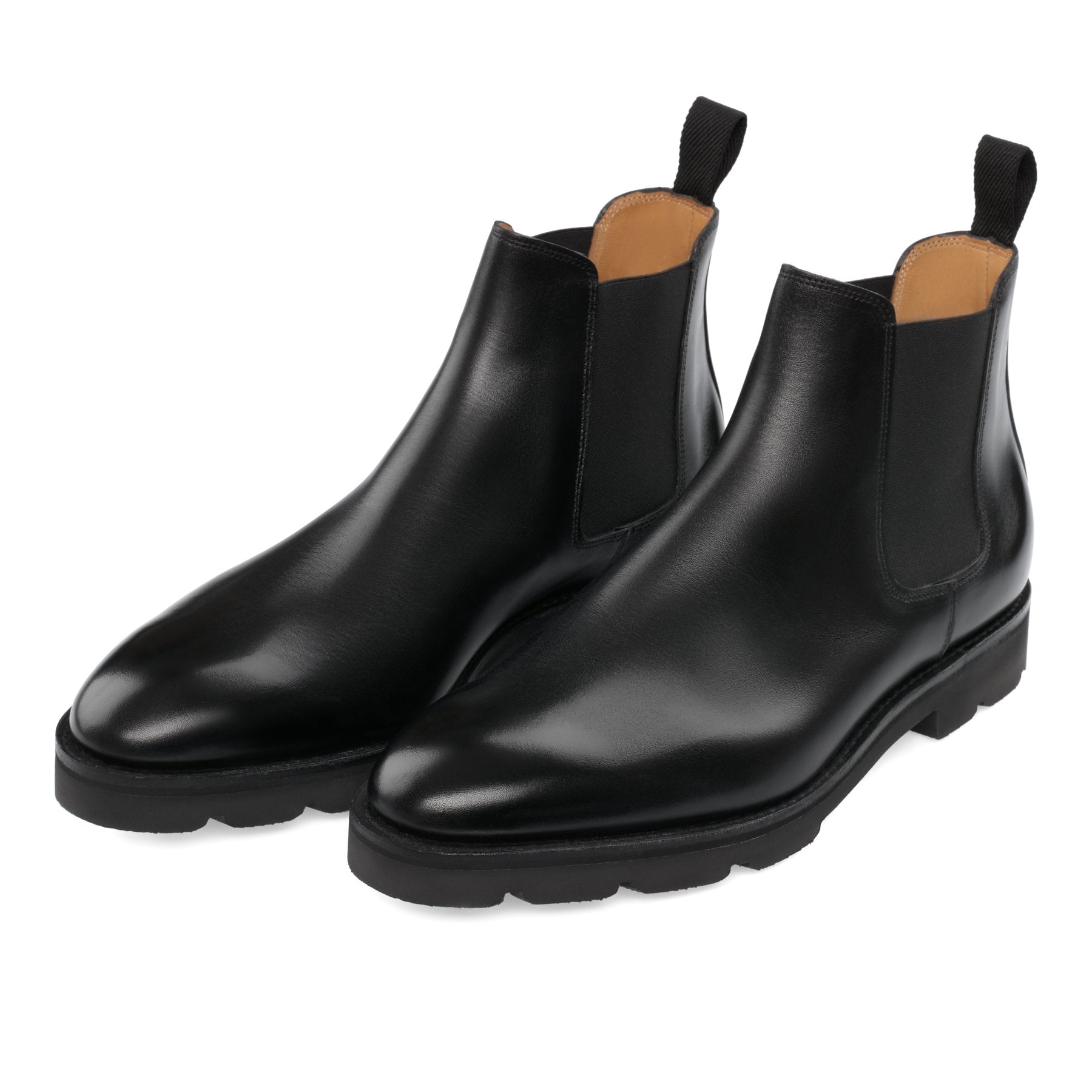 Leather chelsea clearance boots mens black