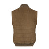 Kired Leather Gilet in Taupe - SARTALE