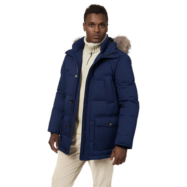 Kired Quilled Shell Down Parka with Fur Trimmed Hood - SARTALE