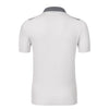Kiton All-Monogram Cotton Polo Shirt in White - SARTALE