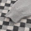 Kiton Cashmere Checked Sweater in Grey - SARTALE