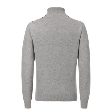 Kiton Cashmere Checked Sweater in Grey - SARTALE