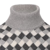 Kiton Cashmere Checked Sweater in Grey - SARTALE