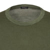 Kiton Cashmere-Silk Pullover in Seaweed Green - SARTALE